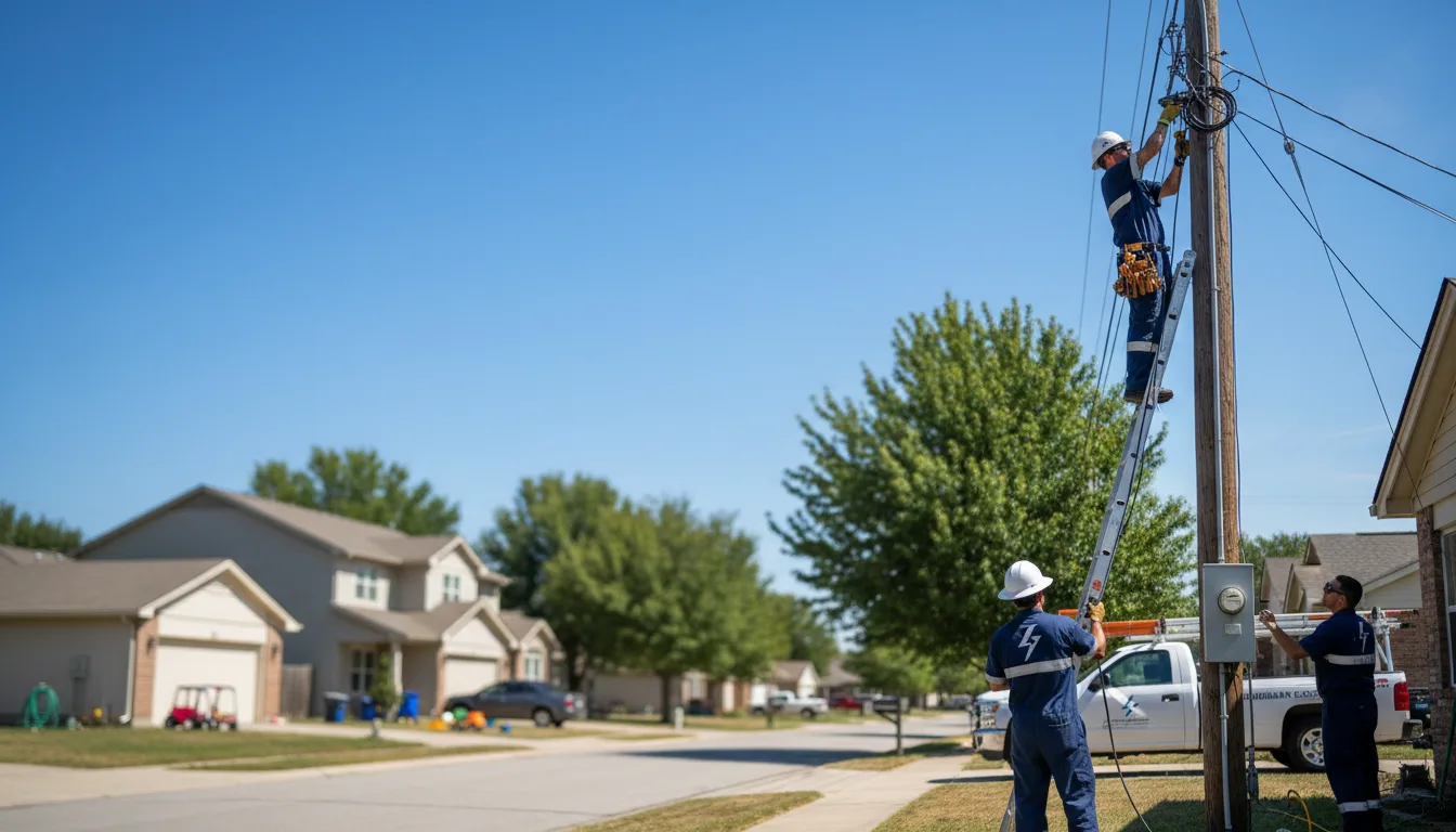 Residential electrician providing installation services in Bypro, KY